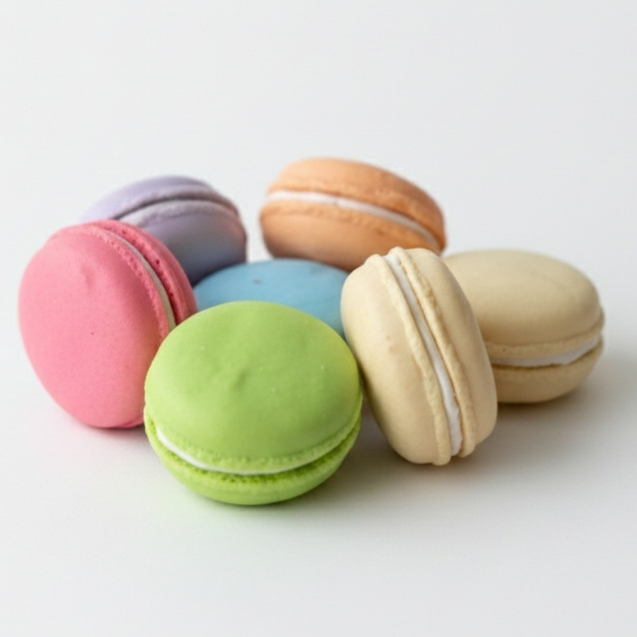 Macaron set erasers