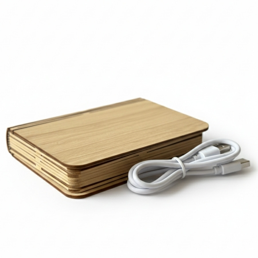 Wooden Foldable Book Pine Paper