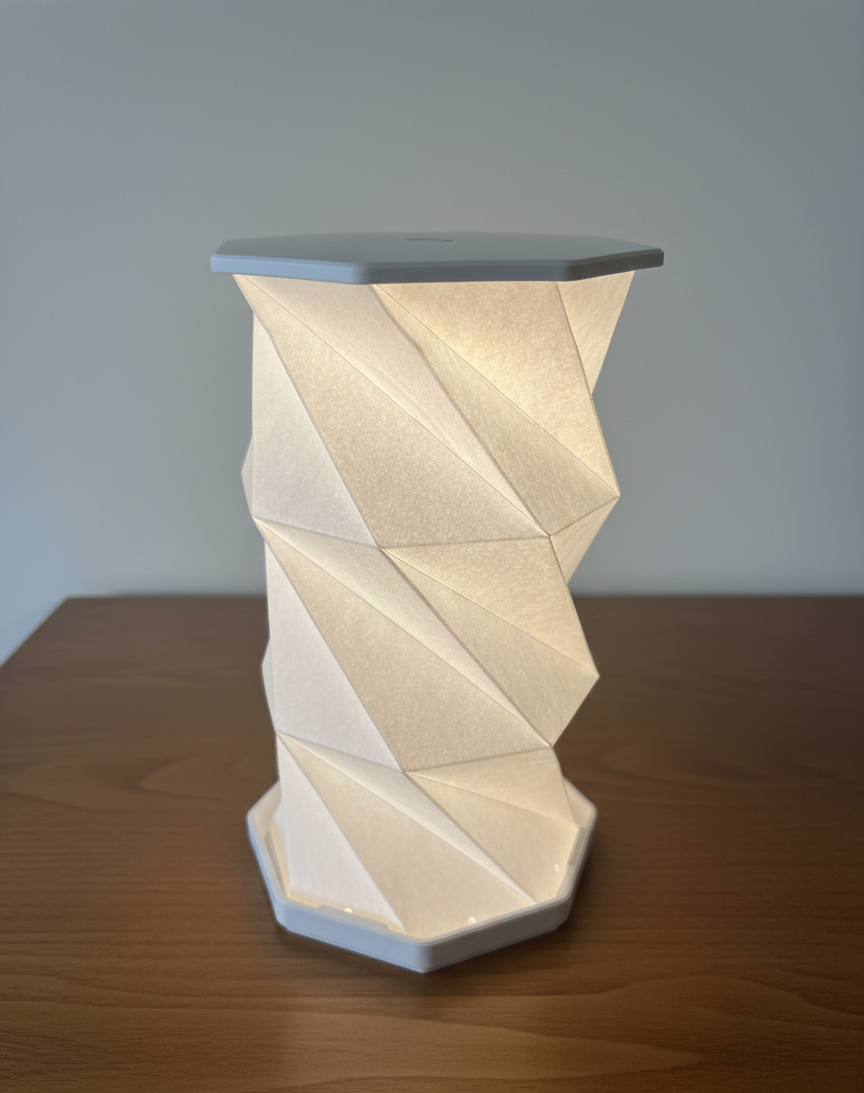 LED Desk Cylindrical Foldable Lamp