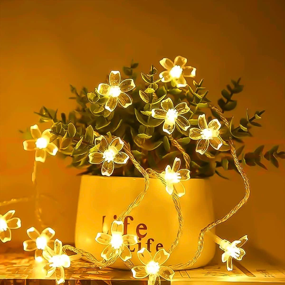 Flower Shaped Lights - Single Petal 20LEDS (Battery)