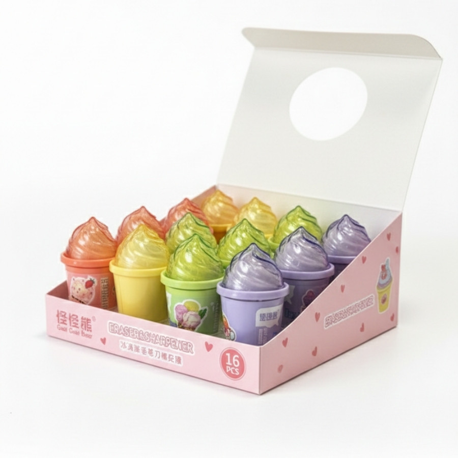 Ice Cream cone Eraser+ Sharpener