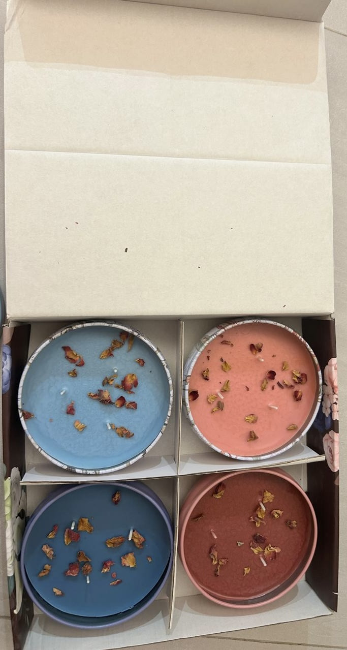 Elegant Tin candle cans